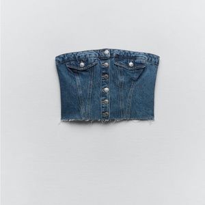 DENIM CORSET TOP